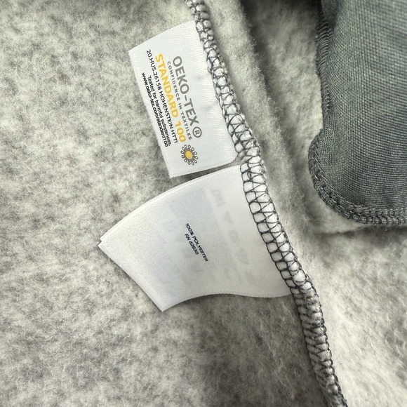 Lands' End Glen Plaid Notch Fleece Blazer Womens Size Medium Black White - Picture 3 of 5